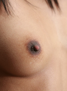Latin Zasha in the shop undresses to red underwear and completely nude with puffy nipples and hairy slut